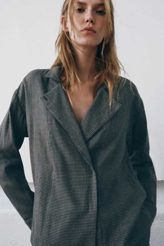 РУБАШКА В КЛЕТКУ коллекция Zara «ZW»