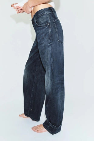 Джинсы TRF BALLOON со средней посадкой и шлевками- Заказать в России