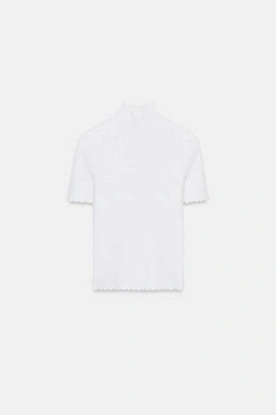 Трикотажный топ в рубчик- Заказать в России