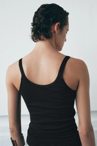 Майка в рубчик