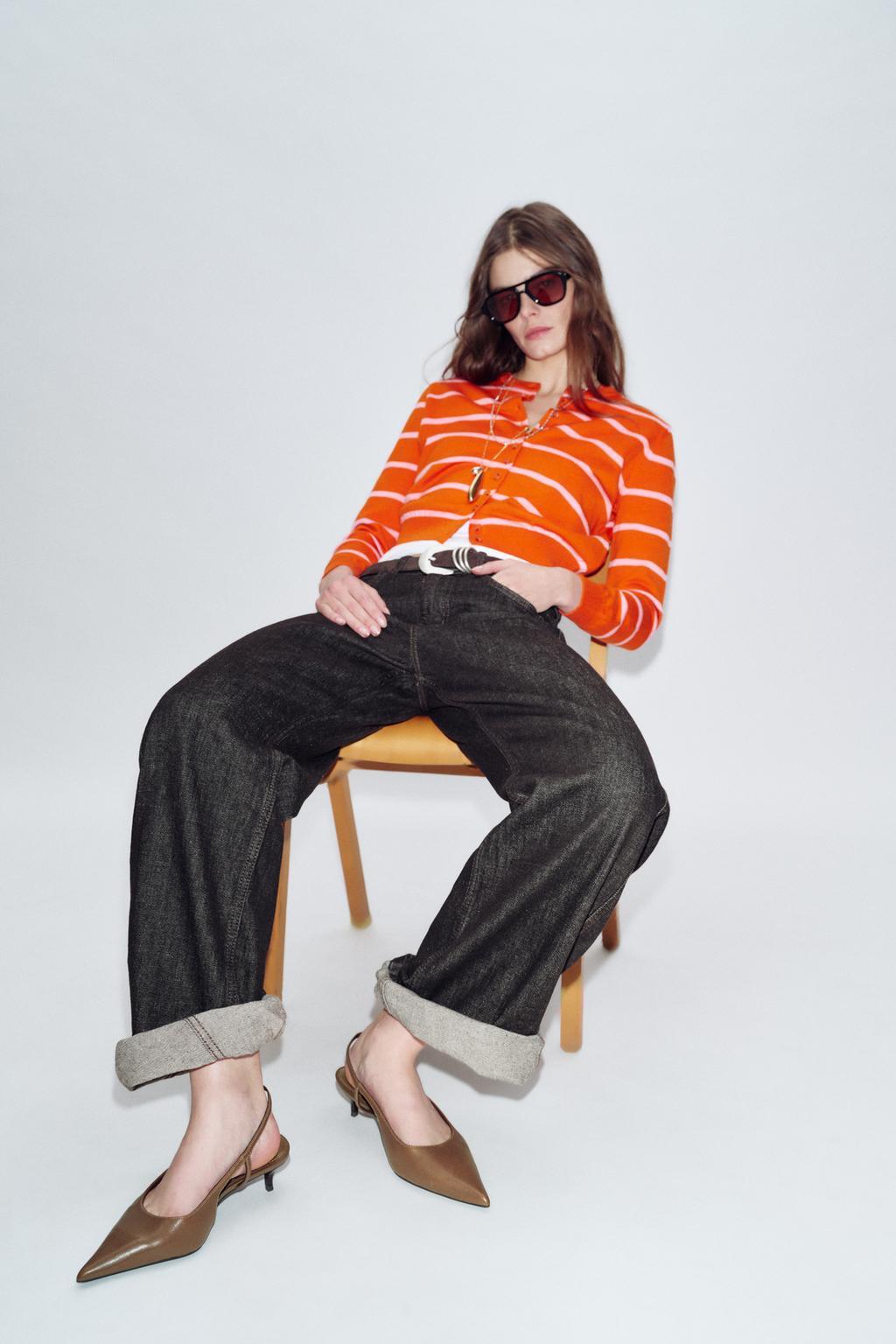 КОЖАНЫЕ ТУФЛИ НА СРЕДНЕМ ТОНКОМ КАБЛУКЕ