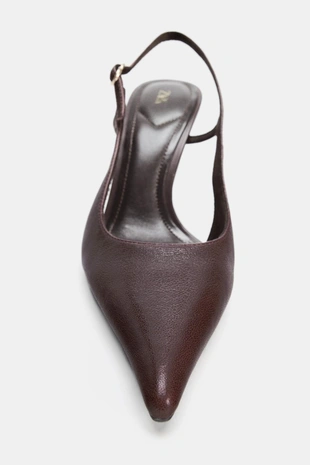 Кожаные туфли на каблуке- Заказать в России