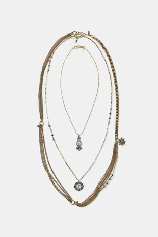 Набор из 3 ожерелий с подвесками-часами- Заказать в России