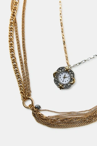 Набор из 3 ожерелий с подвесками-часами- Заказать в России