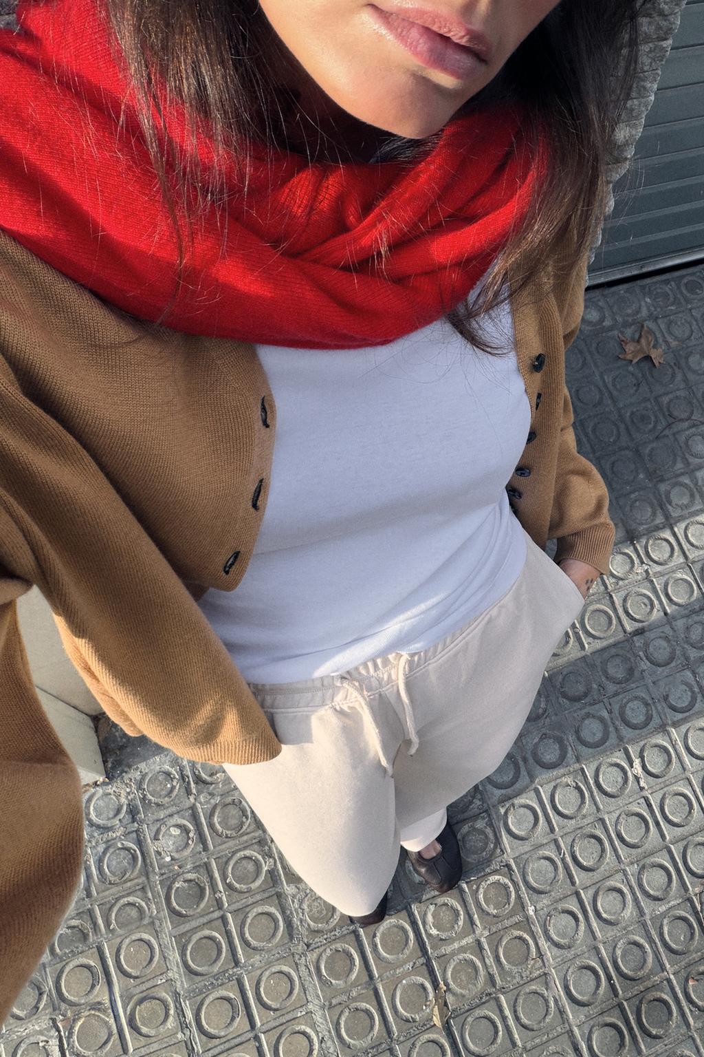 БРЮКИ ИЗ ТРИКОТАЖА ИНТЕРЛОК С ЭФФЕКТОМ ПОТЕРТОСТИ