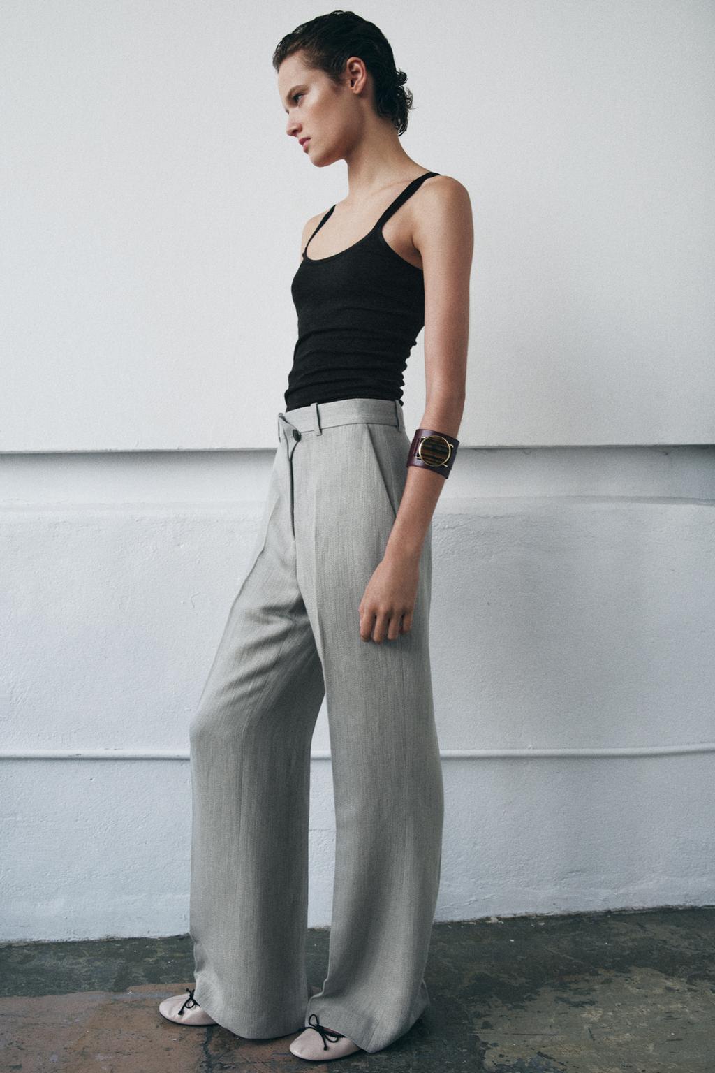 РАСКЛЕШЕННЫЕ БРЮКИ СТРУКТУРНЫЕ ZW COLLECTION