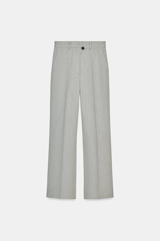 РАСКЛЕШЕННЫЕ БРЮКИ СТРУКТУРНЫЕ коллекция Zara «ZW»