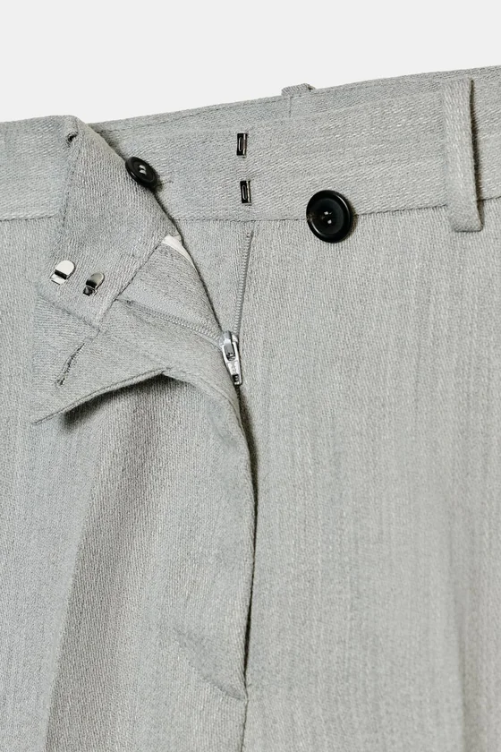 РАСКЛЕШЕННЫЕ БРЮКИ СТРУКТУРНЫЕ коллекция Zara «ZW»