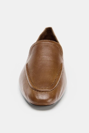 Кожаные лоферы с высоким рантом- Заказать в России