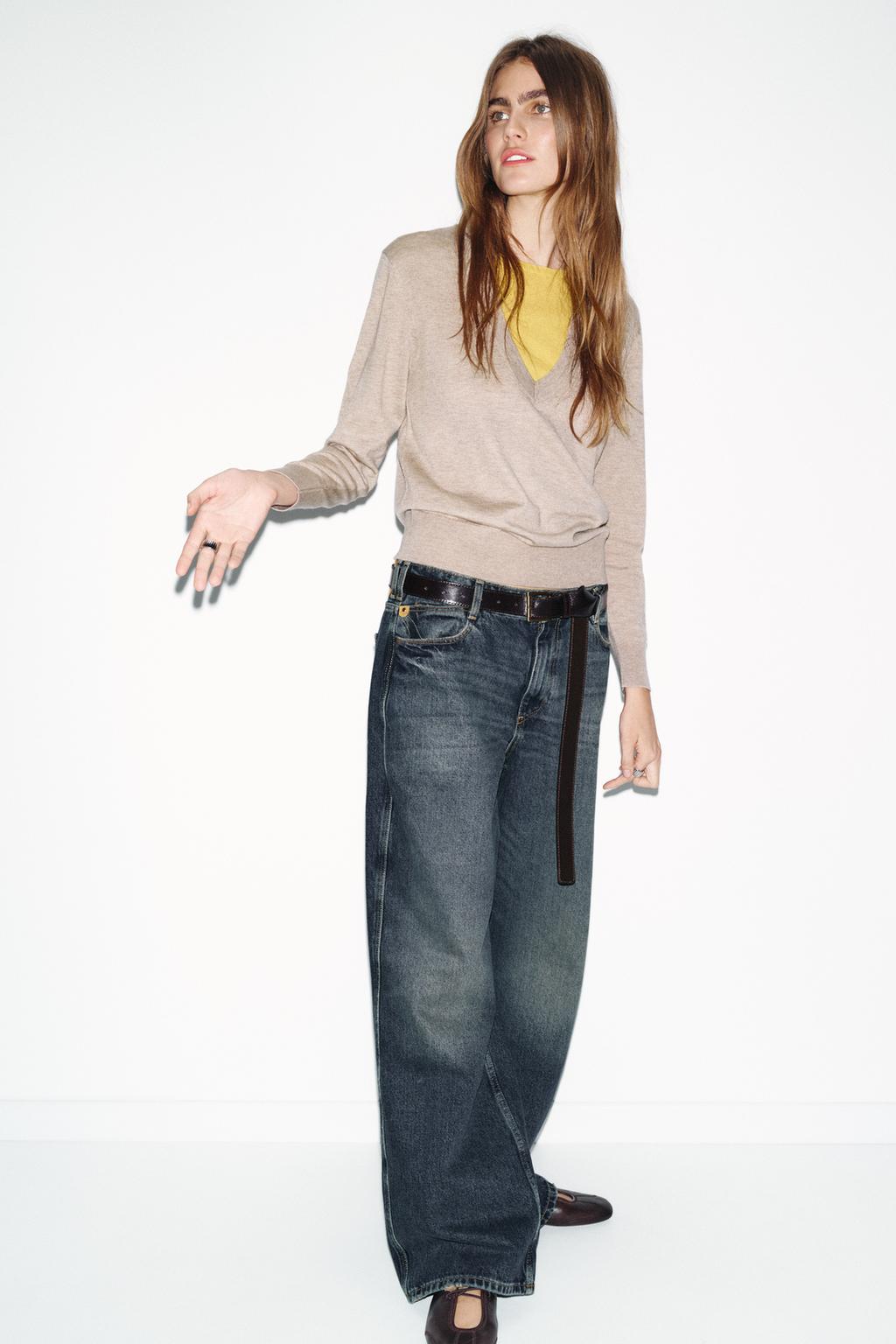 КОМБИНИРОВАННЫЙ СВИТЕР ИЗ ШЕРСТИ