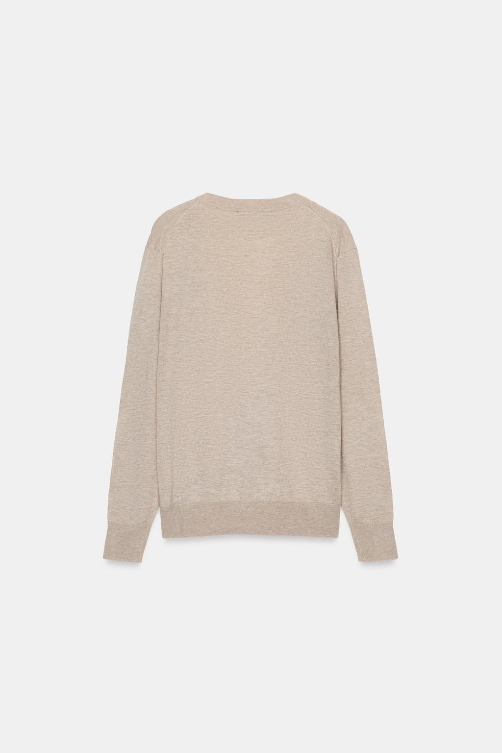 КОМБИНИРОВАННЫЙ СВИТЕР ИЗ ШЕРСТИ