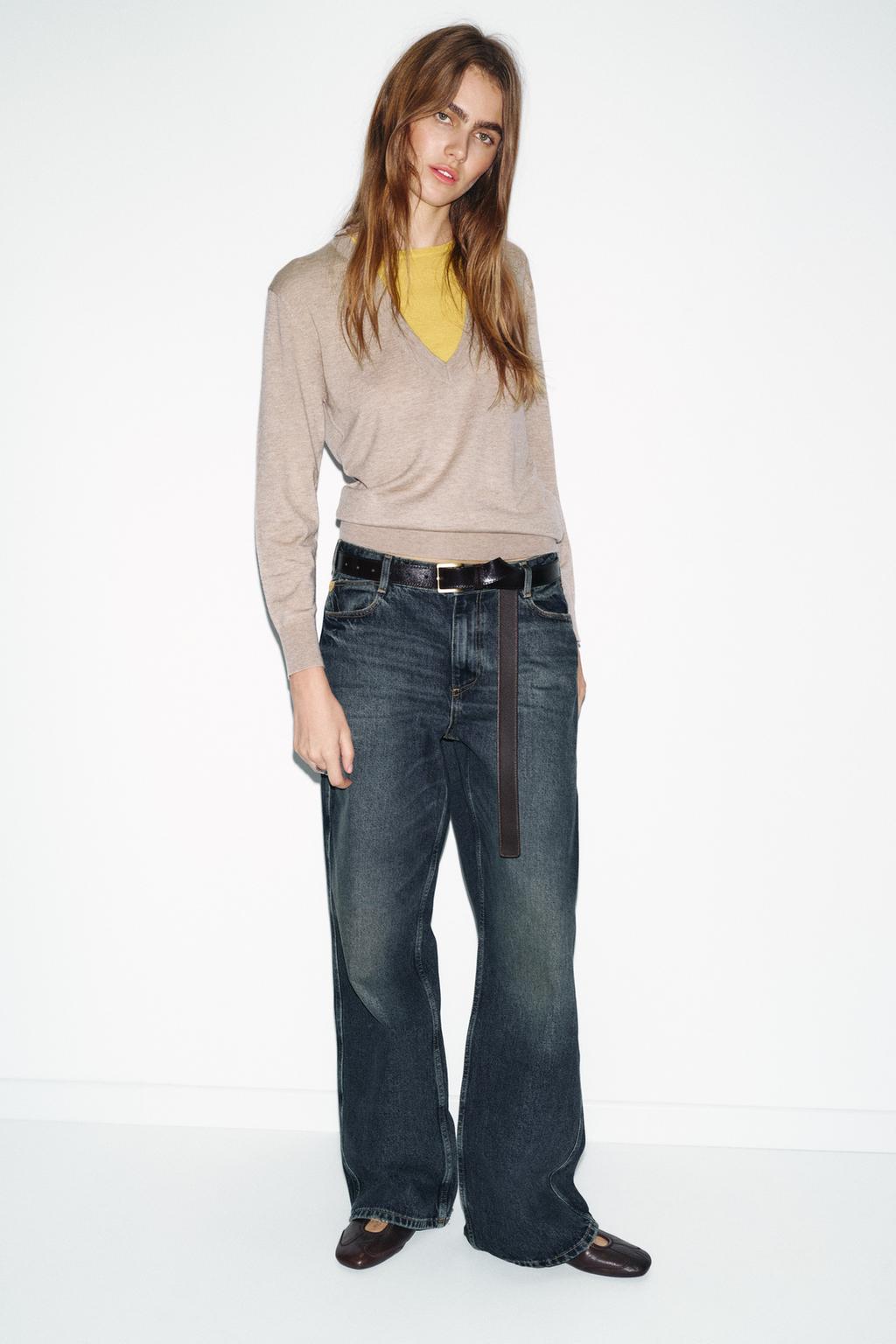 КОМБИНИРОВАННЫЙ СВИТЕР ИЗ ШЕРСТИ