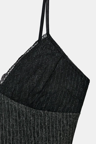 Топ в бельевом стиле в полоску- Заказать в России