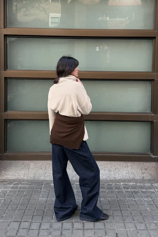 Толстовка из интерлока с эффектом потертости- Заказать в России