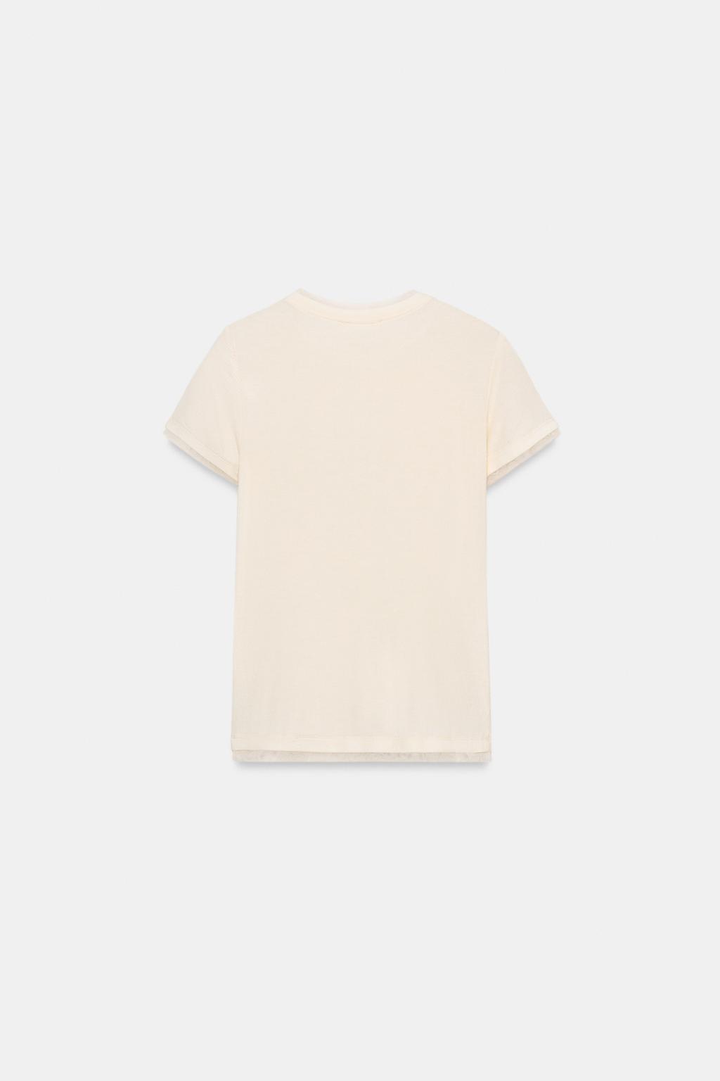 КОМБИНИРОВАННАЯ ФУТБОЛКА ИЗ ТЮЛЯ