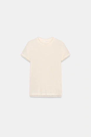 Комбинированная футболка из тюля- Заказать в России