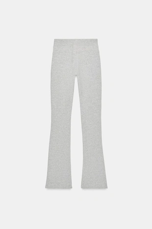 Расклешенные брюки с эффектом потертости- Заказать в России