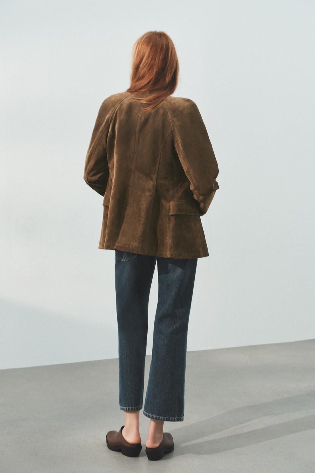 ПРИТАЛЕННАЯ КУРТКА ИЗ 100% ЗАМШИ