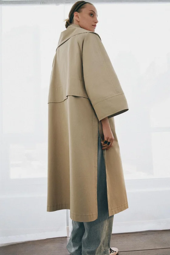 ТРЕНЧ ОВЕРСАЙЗ С ПЛАТКОМ коллекция Zara «ZW» 