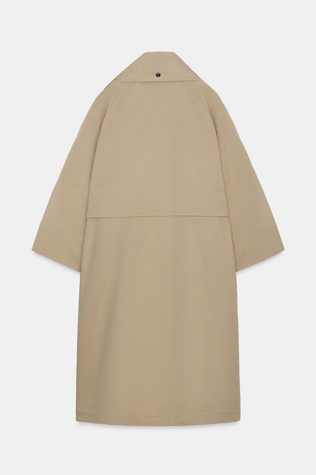 ТРЕНЧ ОВЕРСАЙЗ С ПЛАТКОМ ZW COLLECTION LIMITED EDITION