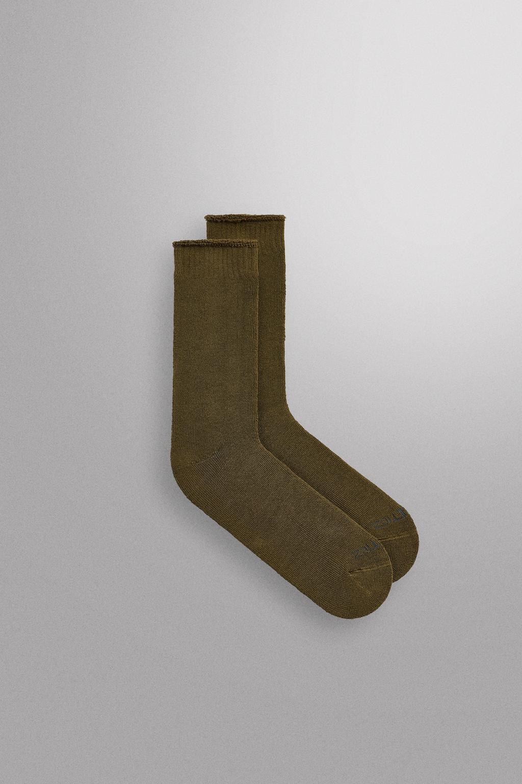 НОСКИ ИЗ СМЕСОВОГО ХЛОПКА С МАХРОВОЙ ПОДКЛАДКОЙ