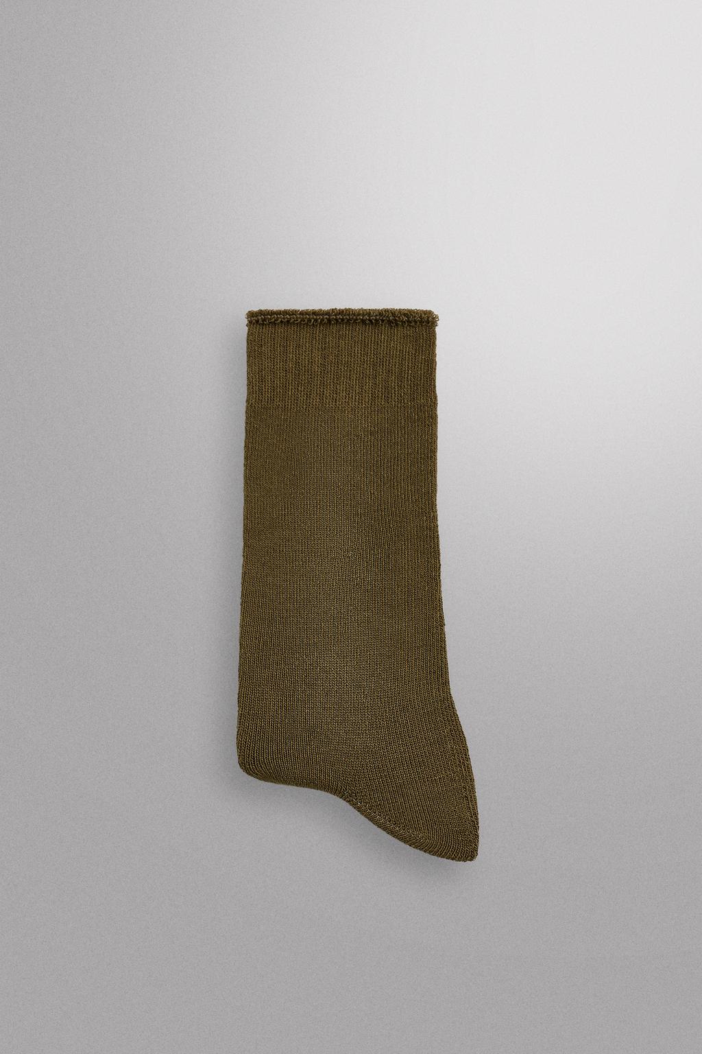 НОСКИ ИЗ СМЕСОВОГО ХЛОПКА С МАХРОВОЙ ПОДКЛАДКОЙ