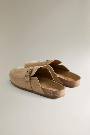 Клоги из кожи с пряжками- Заказать в России