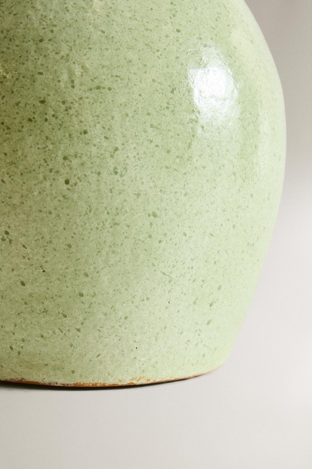 Эмалированная ваза из терракоты