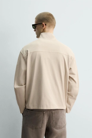 Толстовка с эффектом потертости на молнии- Заказать в России