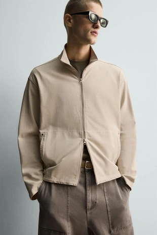 Толстовка с эффектом потертости на молнии- Заказать в России