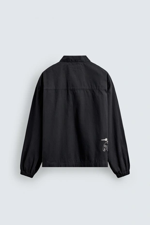 Поло с молнией и вышивкой- Заказать в России