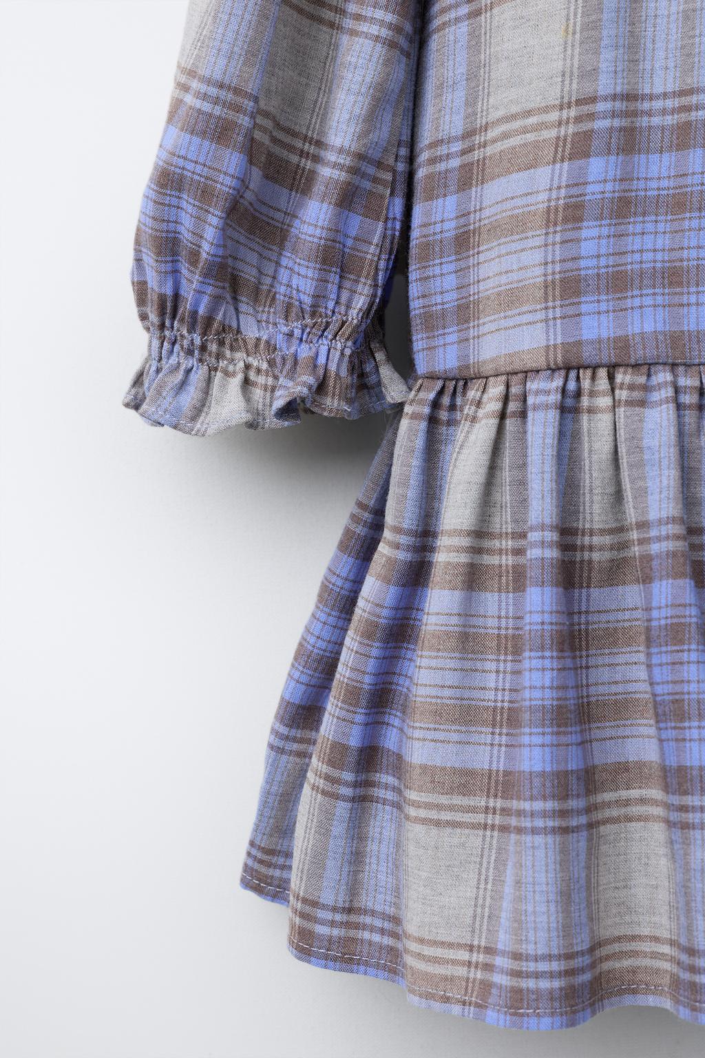 ПЛАТЬЕ В КЛЕТКУ С ЗАЩИПАМИ