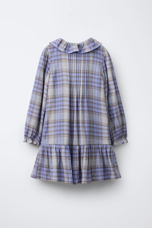 Платье в клетку с защипами- Заказать в России