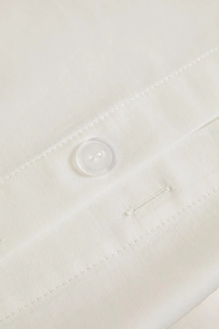 Двуспальный комплект из сатина с геометрической вышивкой- Заказать в России