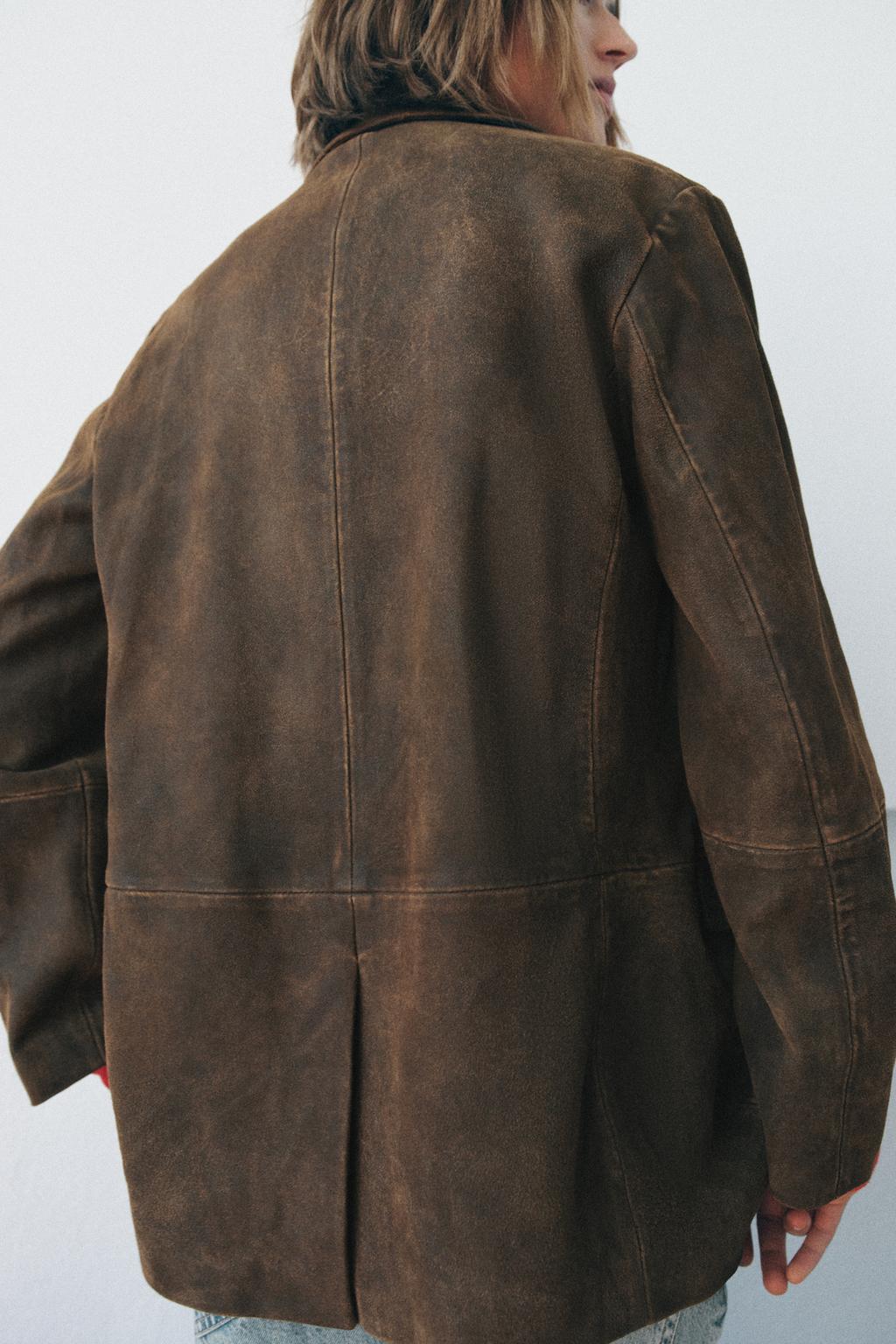 Эксклюзивный жакет из замши zw collection limited edition