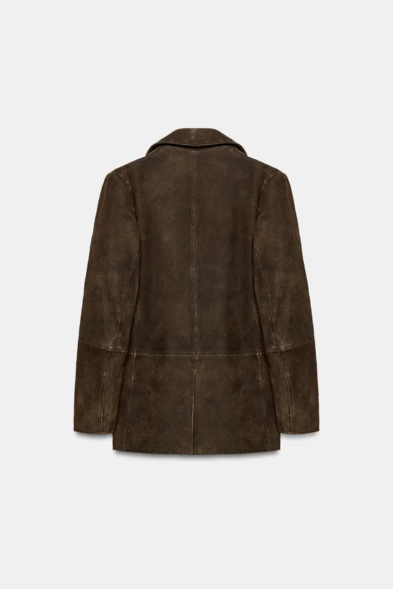 Эксклюзивный жакет из замши Zara «ZW» 