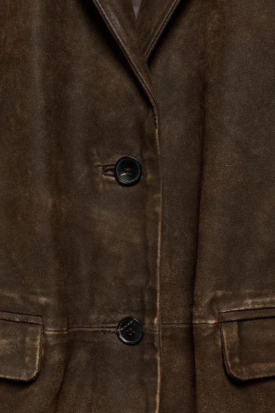 Эксклюзивный жакет из замши Zara «ZW» 