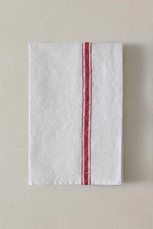 Полосатое полотенце из льна- Заказать в России