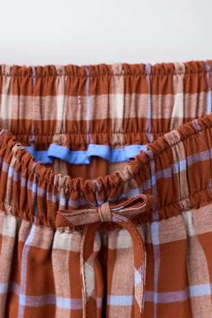 Юбка миди в клетку из панелей- Заказать в России