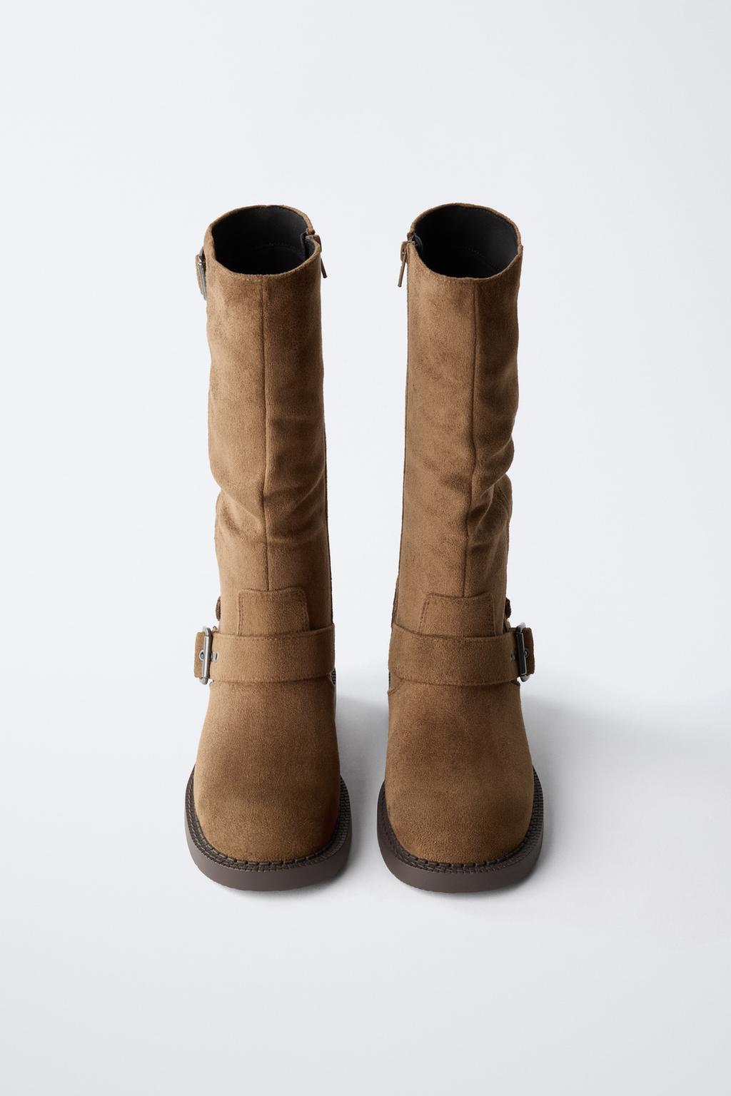 ВЫСОКИЕ САПОГИ С ПРЯЖКАМИ