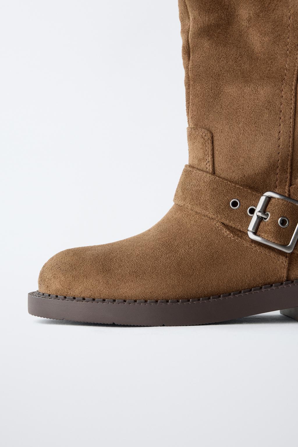 ВЫСОКИЕ САПОГИ С ПРЯЖКАМИ