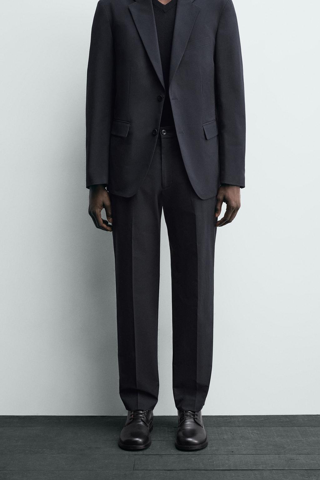 КОСТЮМНЫЕ БРЮКИ ИЗ ВЫСОКОТЕХНОЛОГИЧНОЙ ТКАНИ NON-IRON