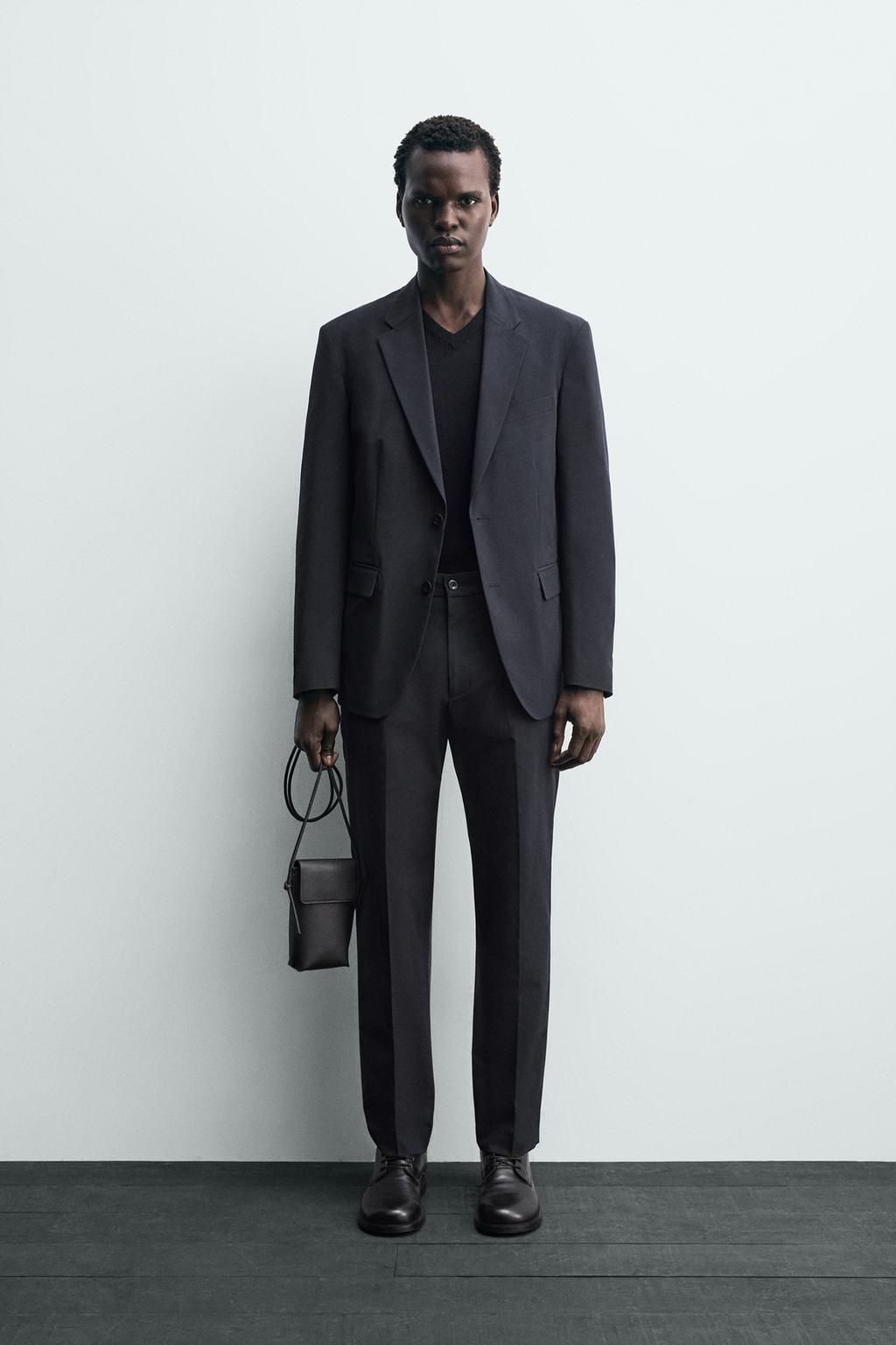 КОСТЮМНЫЕ БРЮКИ ИЗ ВЫСОКОТЕХНОЛОГИЧНОЙ ТКАНИ NON-IRON