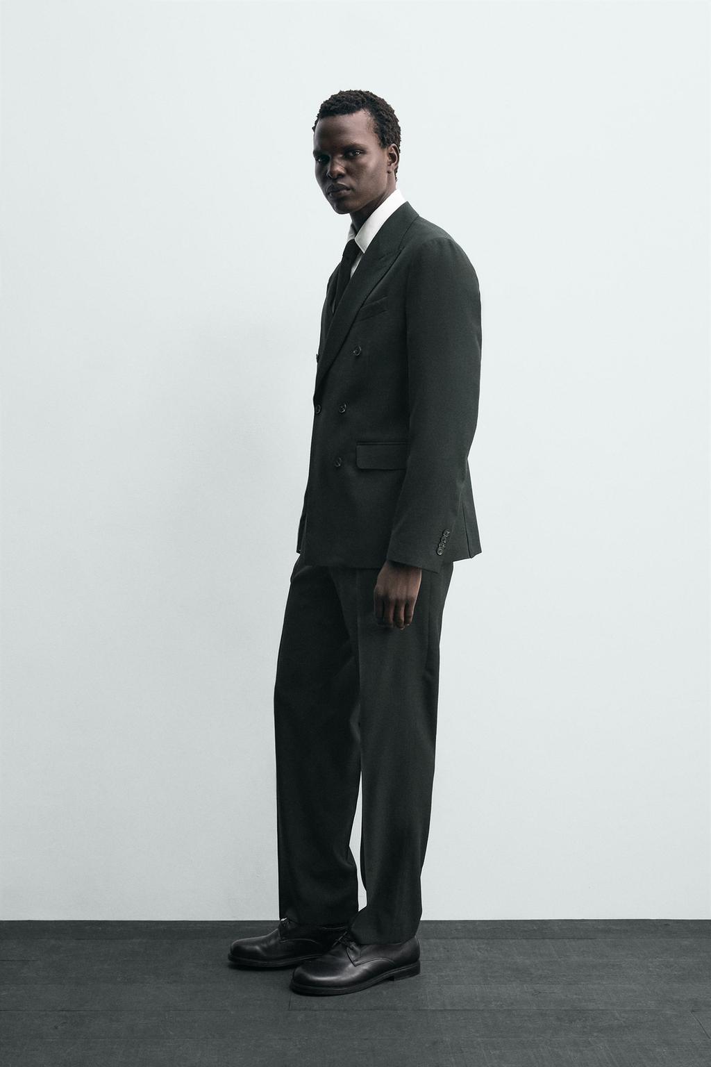 ДВУБОРТНЫЙ КОСТЮМНЫЙ БЛЕЙЗЕР ИЗ ШЕРСТИ