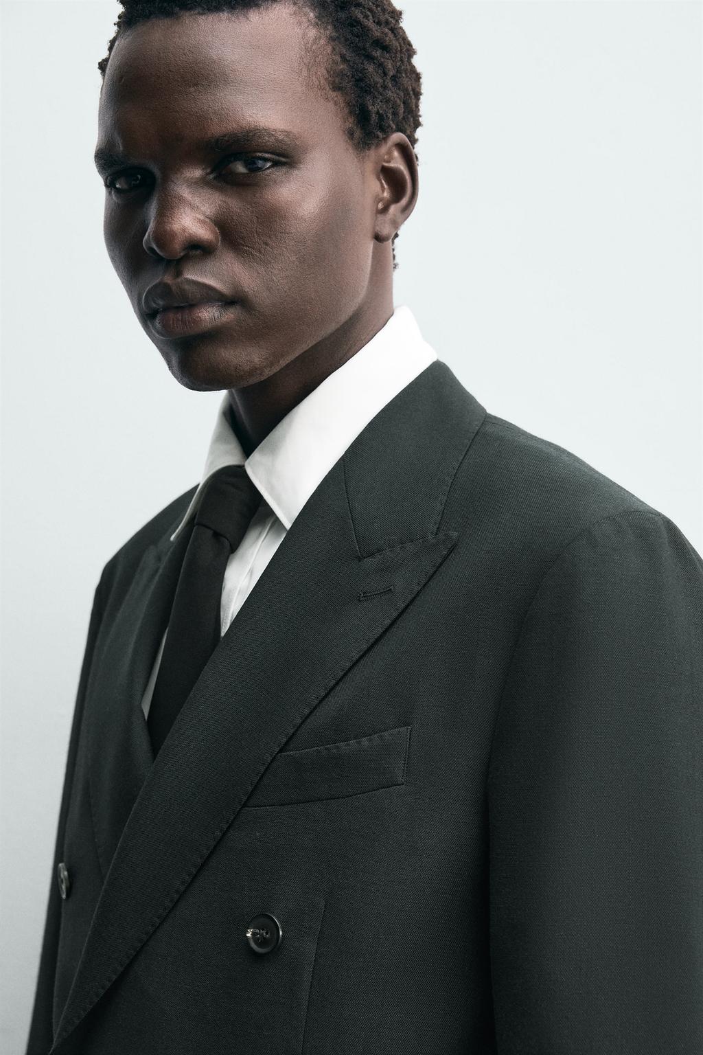 ДВУБОРТНЫЙ КОСТЮМНЫЙ БЛЕЙЗЕР ИЗ ШЕРСТИ