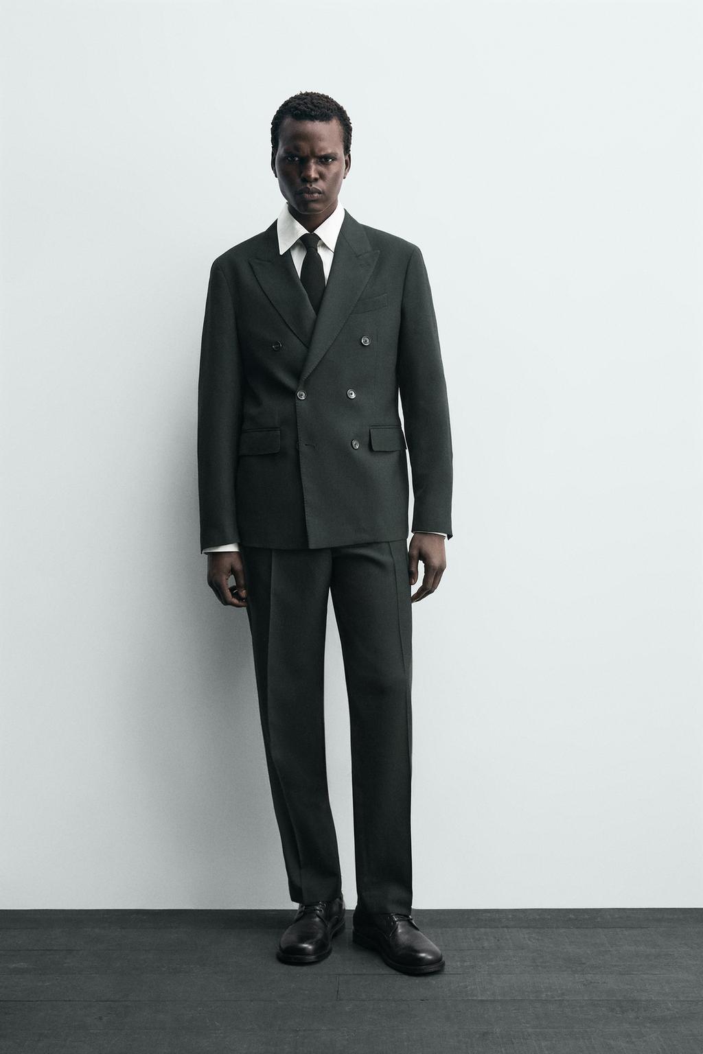 ДВУБОРТНЫЙ КОСТЮМНЫЙ БЛЕЙЗЕР ИЗ ШЕРСТИ