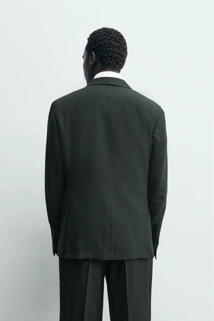 Двубортный костюмный блейзер из шерсти- Заказать в России