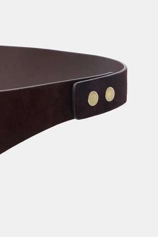 Brown | 1736/005/700 - Zara Поясная сумка из 100% замши