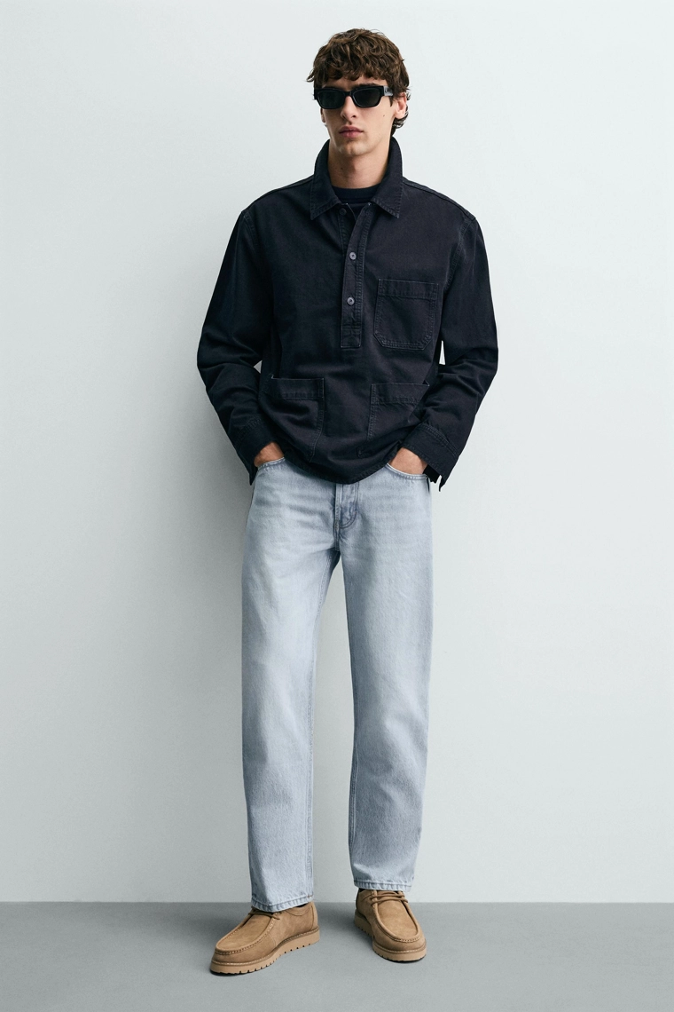 Туфли на мокасине из кожи