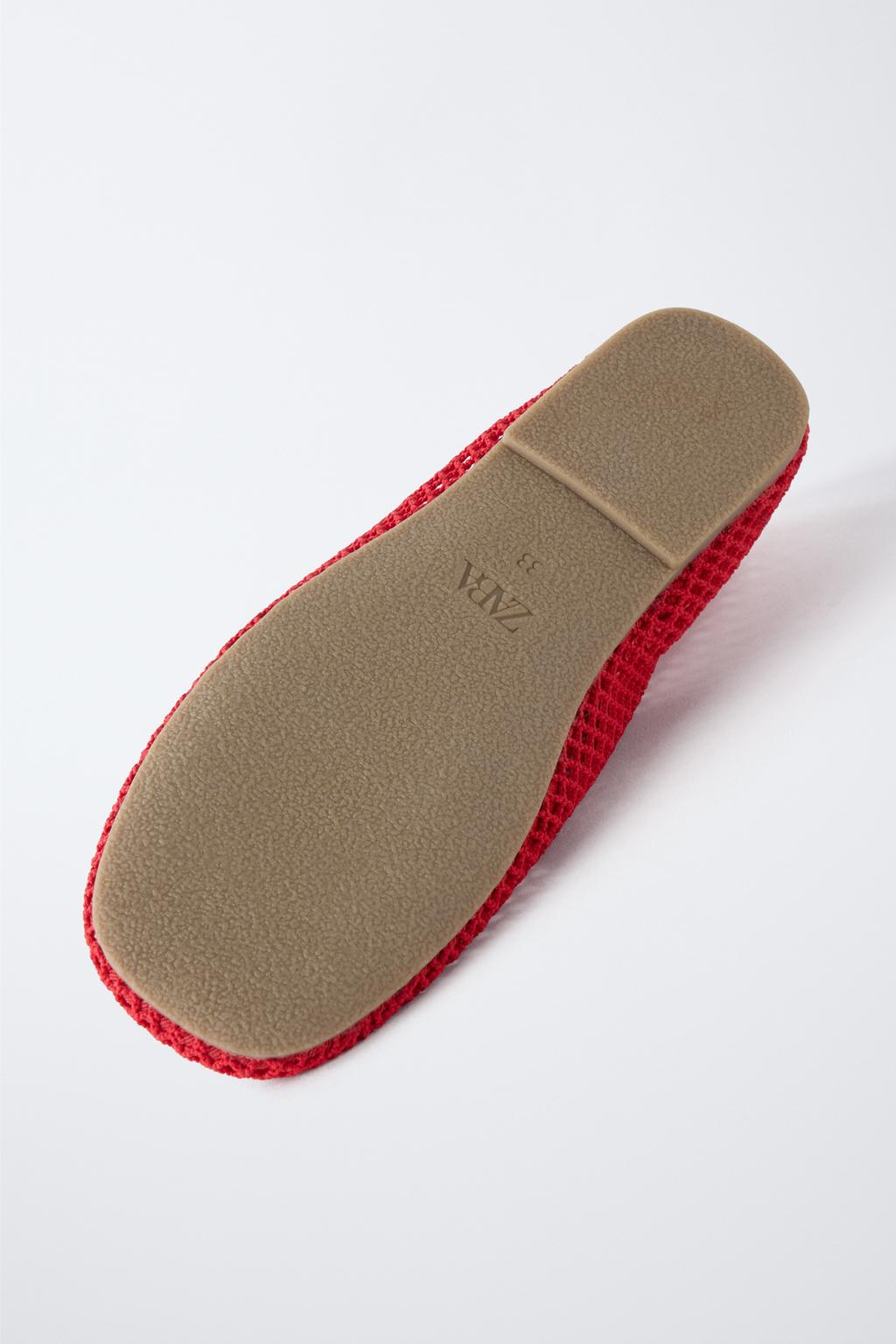 БАЛЕТКИ ИЗ СЕТЧАТОЙ ТКАНИ